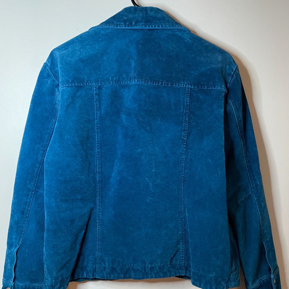 ❌ SOLD! Vintage 70’s turquoise suede leather - Picture 7 of 11